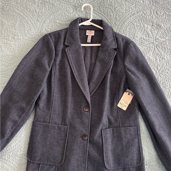 St. John's Bay Jackets & Blazers - St. John's Bay Charcoal Gray Women's Wool Blend Blazer Jacket ~ XL